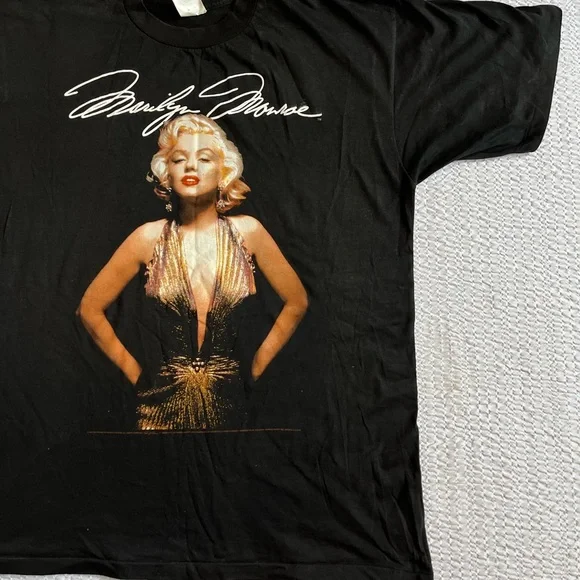 Vintage Marilyn Monroe Shirt Winterland Black Mens Size XL Made In USA Rare - Picture 4 of 11